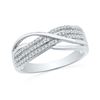 Image 1 : 10KT White Gold 0.20CTW DIAMOND FASHION BAND