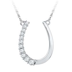 10KT White Gold 0.20CTW DIAMOND FASHION PENDANT