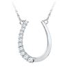 Image 1 : 10KT White Gold 0.20CTW DIAMOND FASHION PENDANT
