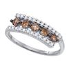 Image 1 : 10KT White Gold 0.62CT DIAMOND FASHION RING
