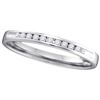 Image 1 : 14KT White Gold 0.15CT DIAMOND MACHINE SET BAND