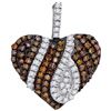 Image 1 : 10KT White Gold 0.33CTW DIAMOND FASHION PENDANT