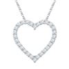 Image 1 : 10KT White Gold 0.25CTW DIAMOND FASHION PENDANT