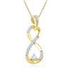 Image 1 : 10K Yellow-gold 0.20CTW DIAMOND FASHION PENDANT