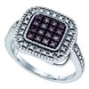 Image 1 : 925 Sterling Silver White 0.19CTW COGNAC DIAMOND MICRO