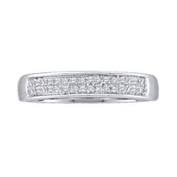 10KT White Gold 0.10CTW DIAMOND LADIES MICRO PAVE BAND