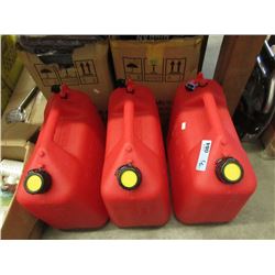 3 New 5 Gallon Gas Cans