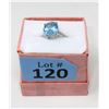 Image 2 : Stunning Blue Topaz & Diamond Sterling Silver Ring