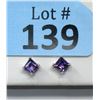 Image 1 : New Sterling Silver Amethyst Gemstone Earrings