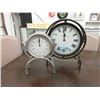 Image 1 : 2 New Free Standing Metal Clocks