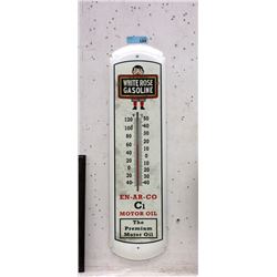 New White Rose Gasoline Thermometer - 8" x 30"