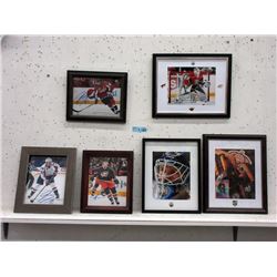 6 Autographed Hockey Photos - 3 with Certificates