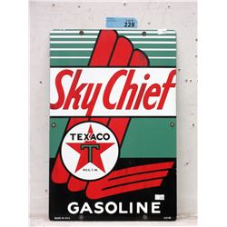 Texaco Sky Chief Metal Sign - 12" x 18"