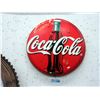 Image 1 : 20" Plastic Coca-Cola Button Sign