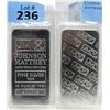 Image 1 : 10 Oz Johnson Matthey .999 Silver Bar