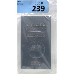 250 Gram .999 Aluminium Geiger Edelemetalle Bar