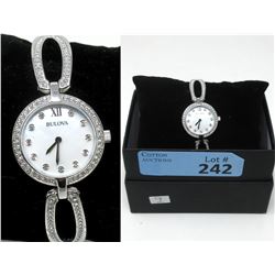 New in Box Ladies Swarovski Crystal Bulova Watch