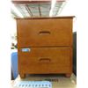 Image 1 : New Brown 2 Drawer Wood Nightstand