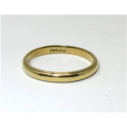 Estate 18KT Gold Wedding Band - Size 6.5