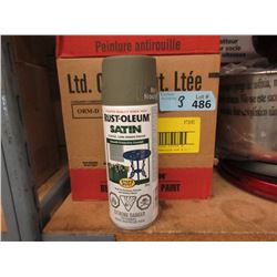 3 Cases of Rust-Oleum Spray Paint - Satin Green