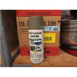 3 Cases of Rust-Oleum Spray Paint - Satin Green