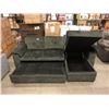 Image 1 : New Green Microfiber Sectional Sofa Bed