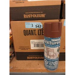 3 Cases of Rust-Oleum Spray Paint -Textured Brown