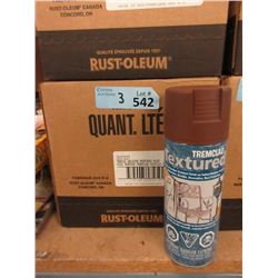 3 Cases of Rust-Oleum Spray Paint -Textured Brown