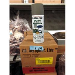 3 Cases of Rust-Oleum Spray Paint - Satin Green