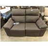 Image 1 : New Brown Leather Power Reclining Love Seat