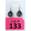 Image 1 : New Sterling Silver Mystic Topaz Dangle Earrings