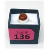 Image 2 : Custom made .925 Sterling Silver Amber Ring