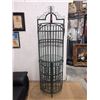 Image 1 : 6 Foot Tall Green Metal Wine Rack / Bar Cabinet