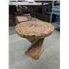 Image 1 : Handcrafted Twisted Pine Slab End Table