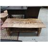 Image 1 : Handcrafted Live Edge Pine Coffee Table / Bench