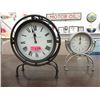 Image 1 : 2 New Free Standing Metal Clocks