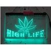 Image 1 : New Illuminated "High Life" Sign - 12" x 8"