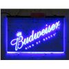 Image 1 : New Illuminated "Budweiser" Sign - 12" x 8"
