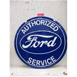 New 24" Embossed Tin "Ford Service" Sign