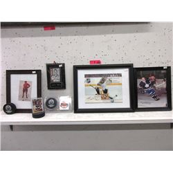 7 Piece Lot of Hockey Memorabilia