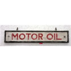 5 Foot Long Reclaimed Wood Motor Oil Sign