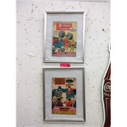 2 Vintage Pressure Framed 12¢ DC Comics