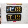 Image 1 : Pair of  1940 New York World's Fair License Plates