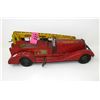 Image 1 : 1940s Marx Rare Wind Up Friction Drive Fire Truck