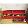 Image 1 : 2 Small Metal Tool Boxes and Contents