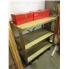 Image 1 : 3 Tier Metal Shop Shelf on Casters