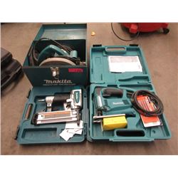 Makita Skil Saw, Jig Saw & 18 Gauge Air Nailer