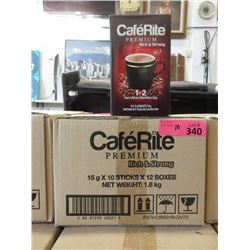 10 Cases of CaféRite 1 + 2 Instant Coffee Packets