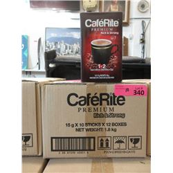 10 Cases of CaféRite 1 + 2 Instant Coffee Packets