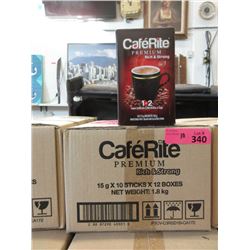 10 Cases of CaféRite 1 + 2 Instant Coffee Packets